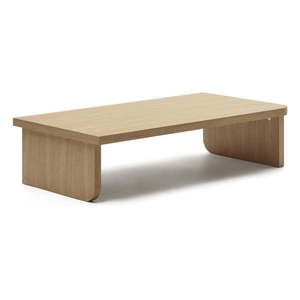 Konferenčný stolík v dekore duba v prírodnej farbe 75x140 cm Oaq – Kave Home vyobraziť