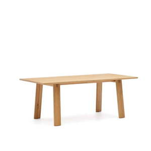 Rozkladací jedálenský stôl s prídavnou doskou s doskou v dubovom dekore 95x200 cm Arlen – Kave Home vyobraziť