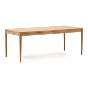 Rozkladací jedálenský stôl s prídavnou doskou v dekore duba 90x200 cm Lenon – Kave Home vyobraziť
