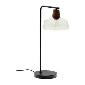 Zelená/tmavo prírodná stolová lampa so skleneným tienidlom (výška 55 cm) Silex – Kave Home vyobraziť