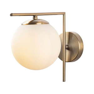 Nástenné svietidlo v bielo-zlatej farbe ø 15 cm Antique – Opviq lights vyobraziť