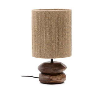 Tmavo prírodná stolová lampa z masívu akácie (výška 43 cm) Kor – Kave Home vyobraziť