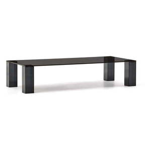 Tmavosivý sklenený konferenčný stolík 60x140 cm Adularia – Kave Home vyobraziť