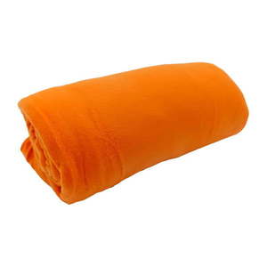 Oranžová fleecová deka 150x200 cm Plain – JAHU collections vyobraziť