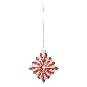 Sklenená vianočná ozdoba 9 cm Candy – Bloomingville vyobraziť