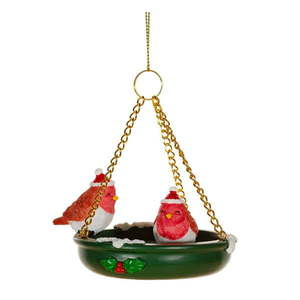 Ručne vyrobená vianočná ozdoba z polyresínu ø 7 cm Bird Bath – Sass & Belle vyobraziť