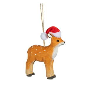 Drevená ručne vyrobená vianočná ozdoba 10 cm Deer – Sass & Belle vyobraziť
