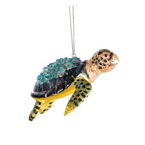 Ručne vyrobená vianočná ozdoba 4 cm Turtle – Sass & Belle vyobraziť