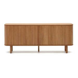 Komoda v dekore jaseňa s posuvnými dverami v prírodnej farbe 180x75, 5x40 cm Mailen – Kave Home vyobraziť