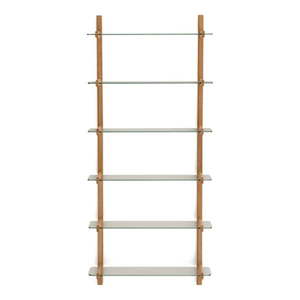 Sklenený modulárny policový systém v prírodnej farbe 90x202x30, 5 cm Sitra – Kave Home vyobraziť