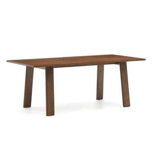 Rozkladací jedálenský stôl s prídavnou doskou s doskou v dekore orechového dreva 95x200 cm Arlen – Kave Home vyobraziť