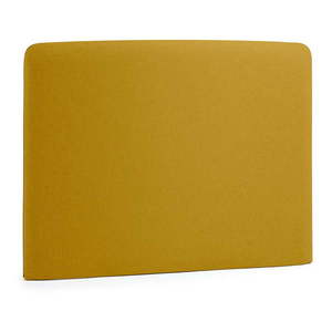 Čalúnené čelo postele v horčicovej farbe 108x76 cm Dyla – Kave Home vyobraziť