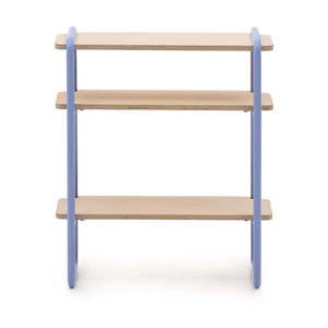 Svetlomodrá/v prírodnej farbe závesná detská knižnica v dekore jaseňa 60x70x28 cm Tinn – Kave Home vyobraziť