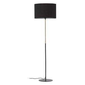 Stojacia lampa s textilným tienidlom vyobraziť