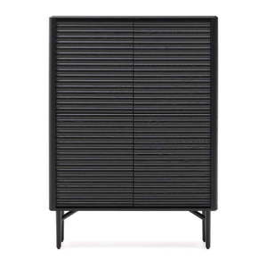 Čierna skrinka v dekore duba 104, 5x144x40 cm Lenon – Kave Home vyobraziť