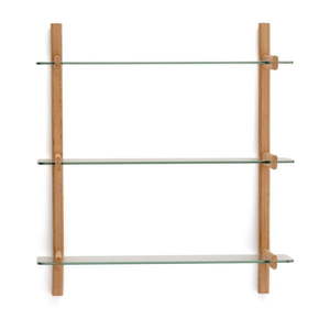 Sklenený modulárny policový systém v prírodnej farbe 90x98x30, 5 cm Sitra – Kave Home vyobraziť