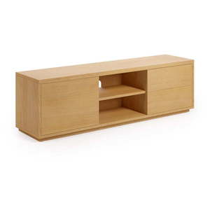 TV stolík v dekore duba v prírodnej farbe 150x44 cm Abilen - Kave Home vyobraziť