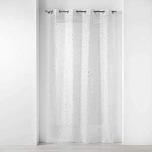 Biela/v striebornej farbe voálová záclona 140x240 cm Floressia – douceur d'intérieur vyobraziť
