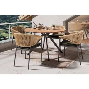 Ambia Garden ZÁHRADNÝ STÔL, kov, plast, 120/74/120 cm vyobraziť