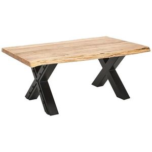 Ambia Home KONFERENČNÝ STOLÍK, prírodná farba, čierna, drevo, kov, 115/70/45 cm vyobraziť