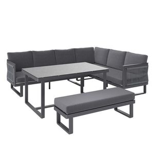 Ambia Garden SÚPRAVA ZÁHRADNÉHO NÁBYTKU 14-dielne, kov, plast, sklo, textil vyobraziť