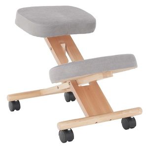 KONDELA Flonet ergonomická kľakačka sivohnedá (taupe) / buk vyobraziť