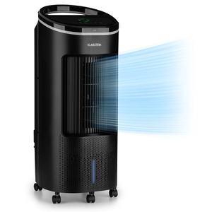 Klarstein IceWind Plus, 4 v 1 ochladzovač vzduchu, ventilátor, zvlhčovač vzduchu, čistička vzduchu, ionizátor, 65 W, 330 m³/h, 7 l, 4 rýchlosti, oscilácia, časovač, diaľkový ovládač, mobilný vyobraziť