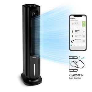 Klarstein Polar Tower Smart, ochladzovač vzduchu, ventilátor, 85 W, 7 l, diaľkový ovládač, 5 x chladiaci box vyobraziť