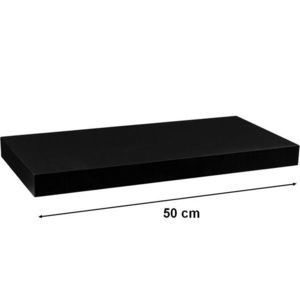 STILISTA VOLATO 31040 Nástenná polica - matná čierna 50 cm vyobraziť