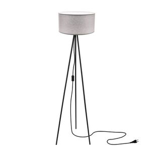 Stojaca lampa SHANTI čierna 1x40W E27 tienidlo sivá vyobraziť