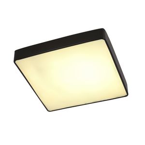 Stropné svietidlo Quattro, štvorcové stropné svietidlo, čierne, 35x35, 18W LED, biele tienidlo 4000K vyobraziť