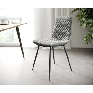 Sada 4 jídelních židlí Novi-Adesso Light Grey Velvet se 4 nohami vyobraziť