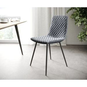 Sada 4 jídelních židlí Novi-Adesso Grey Velvet se 4 nohami kónického vyobraziť