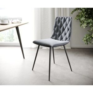 4dílná sada jídelních židlí Trado-Adesso Grey Velvet 4-nohá kónická vyobraziť