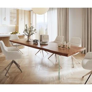 Jedálenský stôl Edge 300x100 cm XL akáciová hnedá vyobraziť