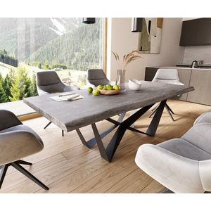 Jedálenský stôl Edge 220x100 cm XL akácia platina vyobraziť
