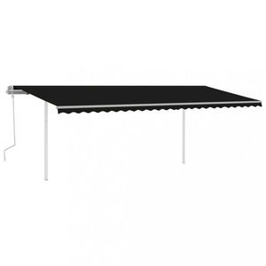 Ručne zaťahovacia markíza so stĺpikmi 300x250 cm Dekorhome vyobraziť