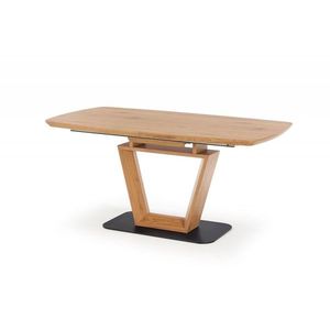 Jídelní rozkládací stůl Blackie 160/220 cm dub Craft zlatý/černý vyobraziť