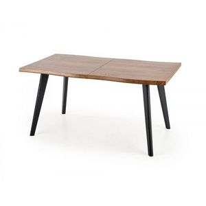 Jídelní rozkládací stůl Dixie 150/210 cm dub přírodní/černý vyobraziť