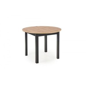 Jídelní rozkládací stůl Rigo 102/142 cm dub artisan/černý vyobraziť