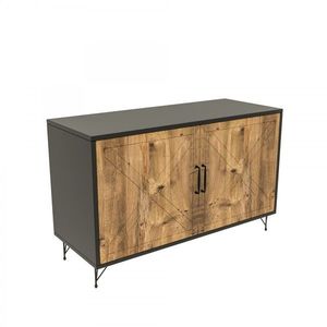 Komoda Jupiter 100 cm dub artisan/čierna vyobraziť