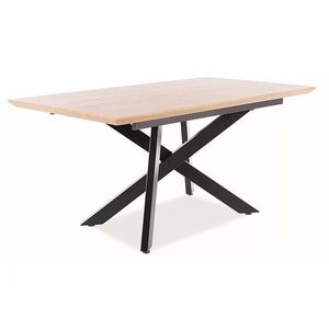 Rozkládací jídelní stůl Capital 160/200 cm dub přírodní/černý vyobraziť