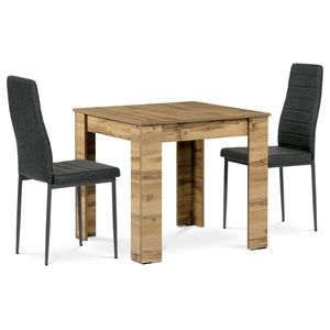 Jedálenský set MDF s 2 stoličkami, 80 x 80 x 75cm, dub Wotan vyobraziť