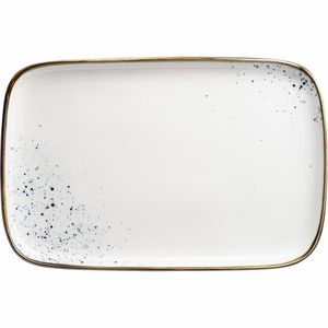 Mäser Obdĺžniková tácka Pintar White modré bodky 30 x 20 x 2 cm, L vyobraziť