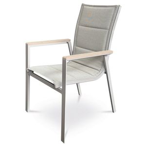 Autronic Záhradná stolička, hliník, textil, sivá, AZ C-S1110 GREY vyobraziť