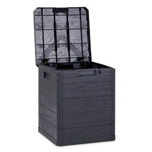 Úložný box na podušky Woody tmavosivá, 90 l vyobraziť