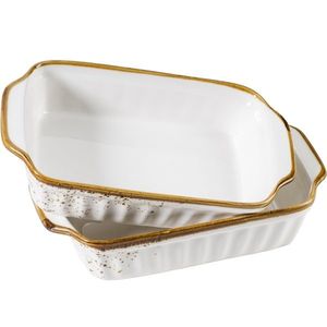 Mäser 2-dielna súprava zapekacích mís Pintar White hnedé bodky 23 x 14, 5 cm vyobraziť