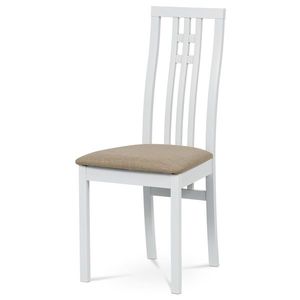 Jedálenská stolička z masívneho dreva BC-2482 WT, biela vyobraziť