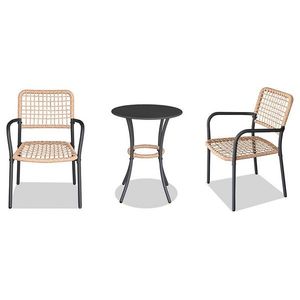 Autronic Balkónový set 1+2, kov, polyratan, prírodný, AZ-L1103 NAT vyobraziť