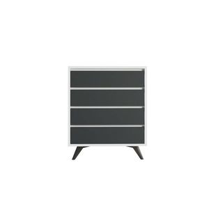 Komoda Suvera White and Anthracite vyobraziť